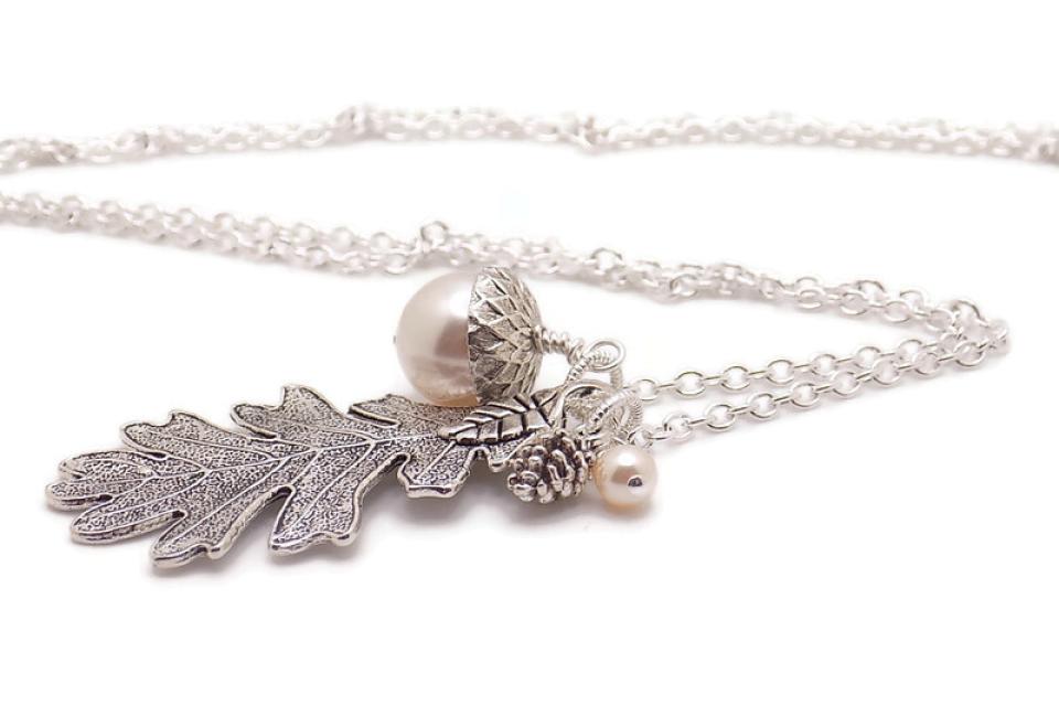 Celtic Pearl Necklace Adorned By Swarovski Crystals – Celtic Thunder Store